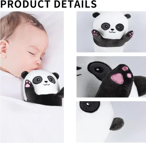 Miniatura 5 de Almohada de peluche con forma de panda, almohada de peluche de 35.4 pulgadas de largo, juguete de peluche suave Kawaii para niños, regalos