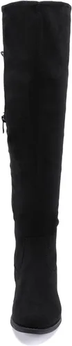 Miniatura 3 de EETTARO Botas altas de moda con cordones para mujer, con cremallera lateral, tacón de bloque