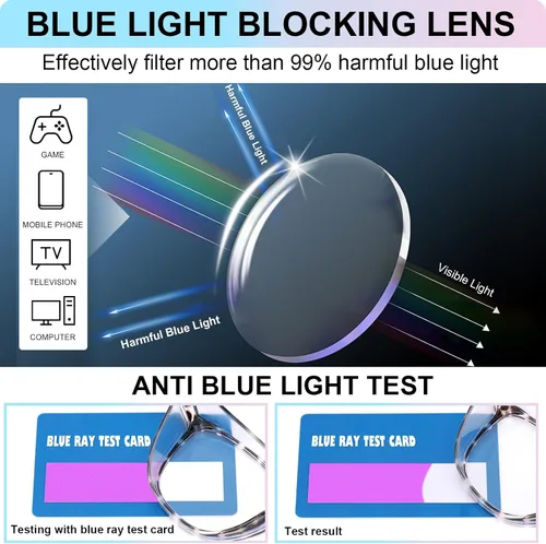 Miniatura 3 de OXG Paquete de 3 elegantes gafas de seguridad, ANSI Z87+ anti niebla, gafas de seguridad con bloqueo de luz azul, gafas protectoras para enfermeras