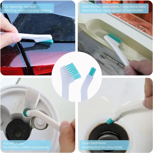 Miniatura 6 de Juego de cepillos de limpieza pequeños para el hogar, barra de limpieza para detalles de ventilación de automóvil, herramienta de limpieza de huecos