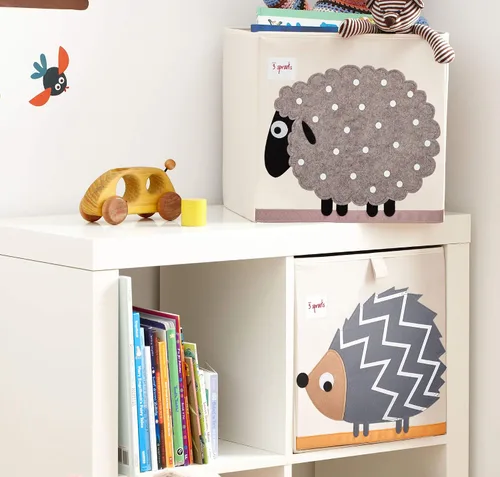 Miniatura 3 de 3 Sprouts Organizador de almacenamiento de juguetes: Organizador de cubos de caja de juguetes para sala de juegos, habitación infantil - Contenedor