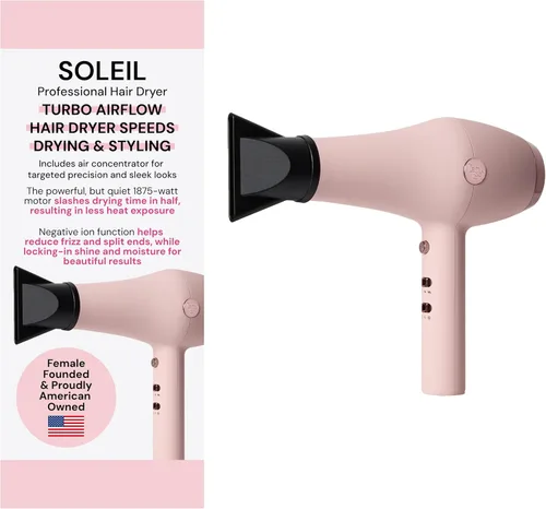 Miniatura 6 de L'ANGE HAIR Soleil Secador de Pelo Profesional 3 Configuraciones de Calor y 2 Configuraciones de Flujo de Aire Botón de Golpe Frío para Fijar
