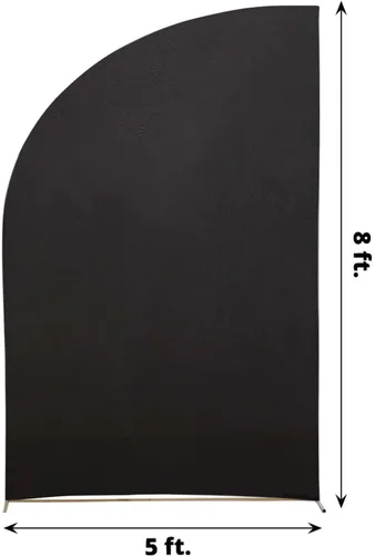 Miniatura 171 de Efavormart - Juego de 4 fundas de elastano beige para arco de media luna, fundas de telón de fondo Chiara de 2.5 pies a 7 pies para escenarios
