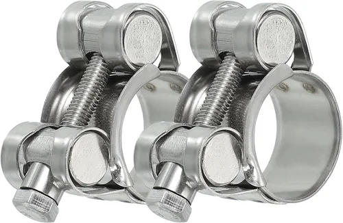 Miniatura 26 de PATIKIL Abrazadera de manguera con perno en T de 0.67 a 0.748 in, paquete de 2 abrazaderas de tubo de tubo intercooler de acero inoxidable 304