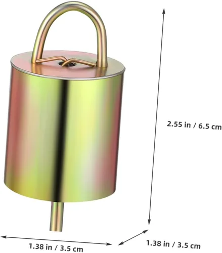 Miniatura 2 de 4 campanas de vaca de metal para granja de ovejas, accesorio de sonido fuerte y nítido para decoraciones de árbol de Navidad