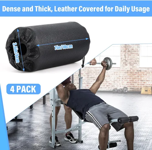 Miniatura 3 de Hollowfly 4 almohadillas de espuma para pies de repuesto para banco de pesas, mesa de inversión y equipos de ejercicio de gimnasio