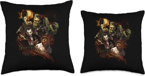 Miniatura 3 de Halloween Horror Nights HHN - Almohada universal de monstruos, 16 x 16, multicolor