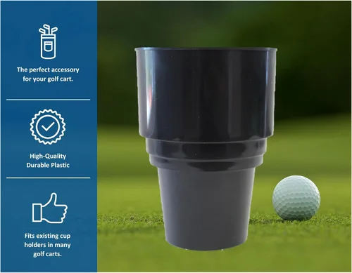 Miniatura 7 de JSP Manufacturing Portavasos para carrito de golf EZGO Club Car, soporte de repuesto Yamaha para cilindro de propano portátil de 16.4 oz o soporte