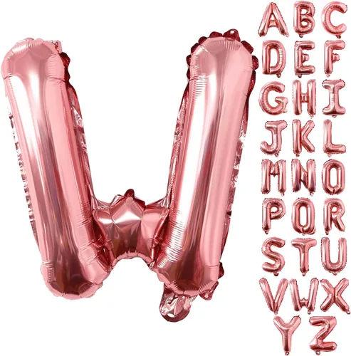 Miniatura 23 de Lovoir Globos grandes de 40 pulgadas de oro rosa con letra C de gran tamaño, globo de helio de aluminio de Mylar para decoración de fiesta de Letra