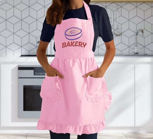 Miniatura 5 de TEEAMORE Delantal bordado personalizado de la colmena de cocina cocina hornear parrilla limpieza traje delantal de las mujeres