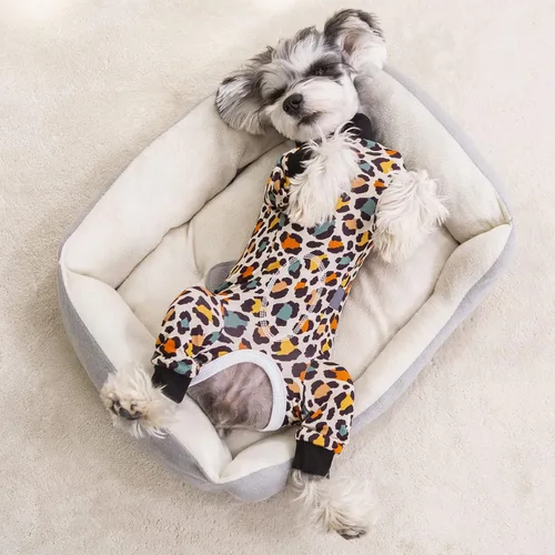 Miniatura 4 de Traje de Recuperación Rayado para Perros, Mono para Cachorros Después de la Cirugía para Perros Machos y Hembras, Pijama de Manga Larga para Perros