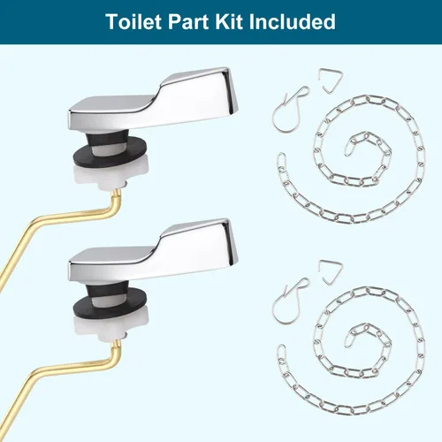 Miniatura 3 de Kit de reemplazo de mango de inodoro de metal universal Hygie Rinse de 2 piezas - Montaje lateral compatible con American Standard/Mansfield/Gerber