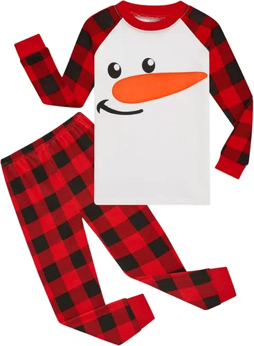 Miniatura 64 de Demifill Conjunto de pijamas de Halloween para niños y niñas, pijamas de Navidad, ropa de dormir para niños y niñas