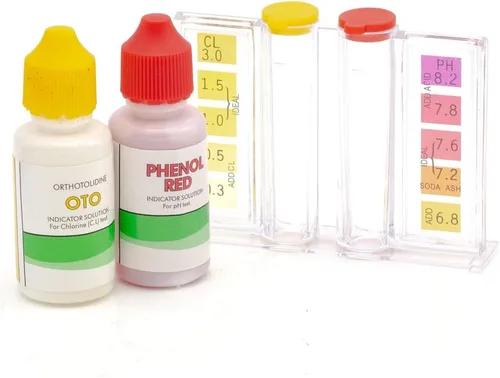 Miniatura 2 de Kit de prueba química de agua de spa de piscina para prueba de cloro y pH (kit de prueba de 2 vías)