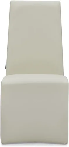 Zuri Muebles Boston Silla de comedor moderna con respaldo alto, color crema