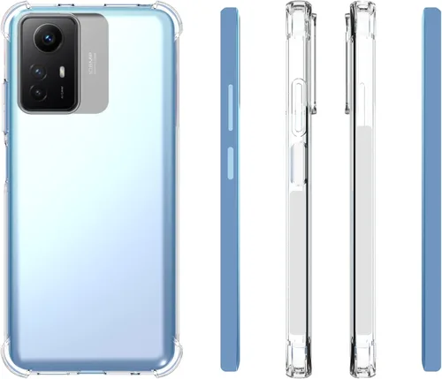 Miniatura 2 de USTIYA Funda para Redmi Note 12s Clear TPU Cuatro Esquinas Cubierta Protectora Transparente Suave