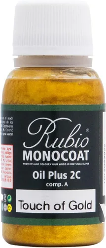 Miniatura 60 de Rubio Monocoat Muestra de Tinte y Acabado para Madera - Niebla 5% Aceite Plus Parte A Aceite de linaza para madera de secado rápido y ecológico