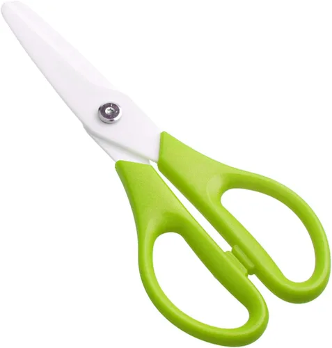 Miniatura 5 de 8 pulgadas Zirconia Cerámica Portátil Bebés Herramientas de mano PP Mango Complementario Niños Tijeras Complementarias Cocina Tijeras Cocina Tijeras
