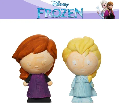 Miniatura 5 de Innovative Designs Disney Frozen DIY Paint Your Own Figurines Arts and Crafts Set for Girls - Elsa & Anna