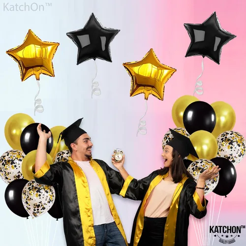 Miniatura 3 de Decoraciones de graduación 2026 Globo grande de graduación – 22 pulgadas, paquete de 4 Globos de graduación, sombrero de graduación