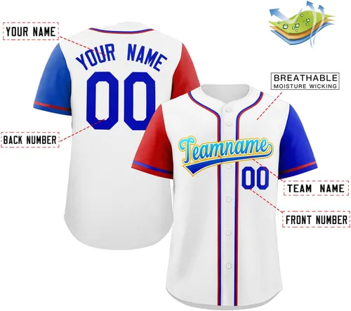 Miniatura 109 de Camisetas de béisbol personalizadas con botones de manga corta, número de nombre cosido personalizado / impreso para adultos y jóvenes