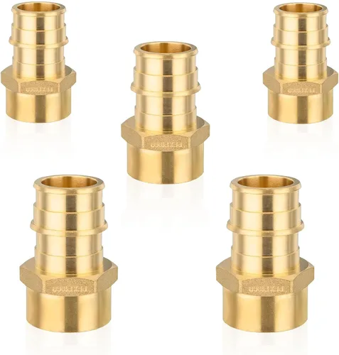 Miniatura 13 de PEX-A - Accesorios de expansión PEX-A, adaptador NPT roscado hembra PEX-A de 1/2 x 1/2 pulgadas, accesorios de tubería de expansión de latón