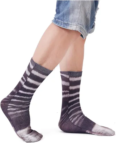Miniatura 3 de Divertidos calcetines de patas de animales, calcetines novedosos locos 3D de pata de gato y perro, calcetines de Navidad para mujeres y hombres