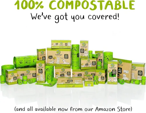 Miniatura 7 de PLANET POOP Página de inicio Bolsas compostables para excrementos de perro, 60 bolsas de basura de mascotas premium en rollos de repuesto