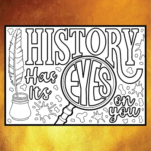 Miniatura 14 de Coloring Broadway - Páginas para colorear inspiradas en Hamilton (juego de 4), colección Legacy, mercancía musical de Hamilton, impresas