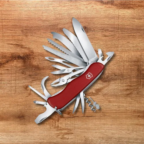 Miniatura 2 de Victorinox Work Champ XL - Cuchillo suizo de bolsillo con 31 funciones, color rojo