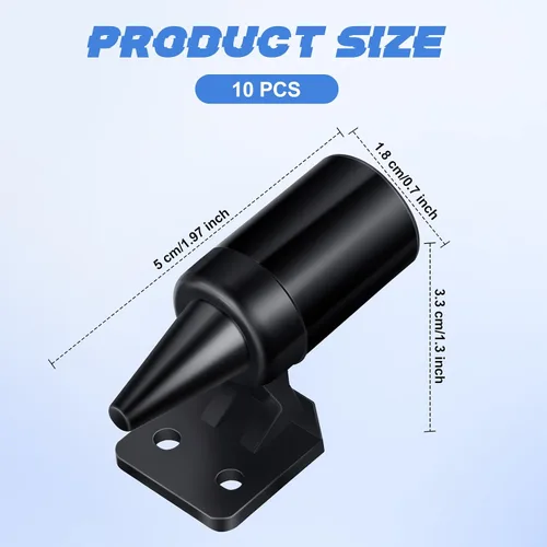 Miniatura 3 de Frienda 10 silbatos de ciervo para vehículos, automóvil, cuerno de ciervo evita colisiones, vehículos activados por viento, ultrasónico, Negro