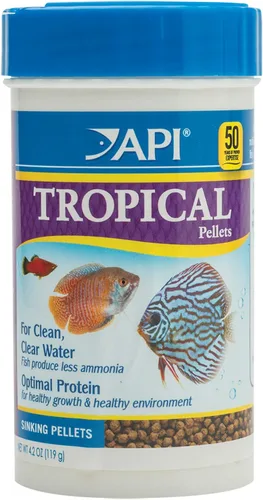 Miniatura 12 de API Goldfish PELLETS - Contenedor de comida para pescado, 4 onzas, mediano, modelo: 833B