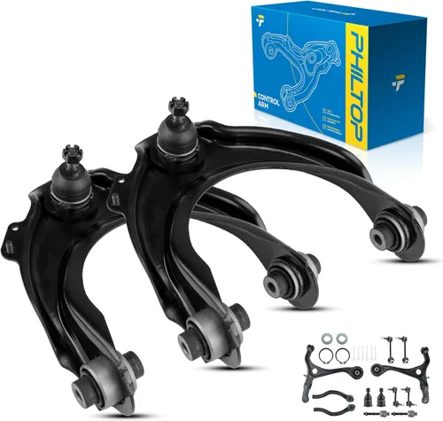 Miniatura 144 de PHILTOP Kit de suspensión delantera de 10 piezas, brazos de control inferiores con juntas de bola, eslabones de extremo de barra estabilizadora