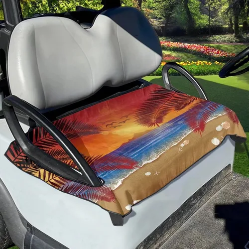 Miniatura 39 de Suobstales Fundas de Asiento para Carrito de Golf/Toalla de Asiento, Almohadillas de Asiento Transpirables para Carrito de Golf, Manta para Club