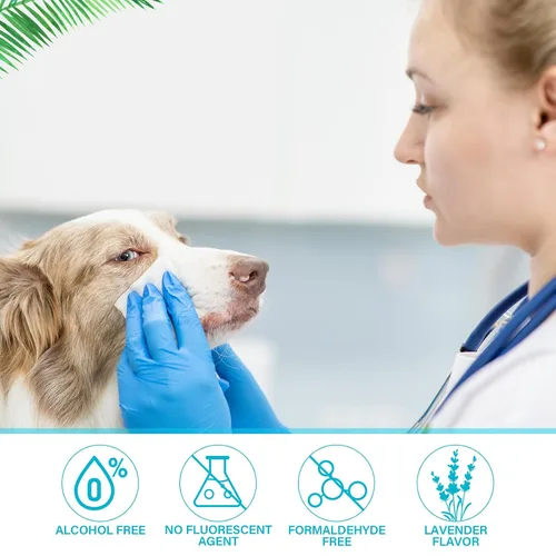 Miniatura 3 de Treela - 10 paquetes de 80 toallitas para perros, toallitas para mascotas, suministros de aseo para patas, trasero, oreja, piel, baño corporal
