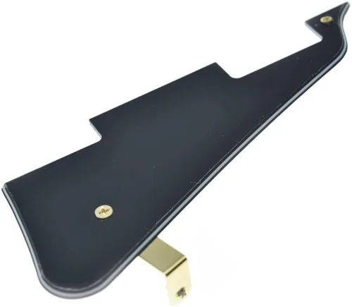 Miniatura 59 de KAISH Golpeador de guitarra Abalone Pearl LP con soporte de acero inoxidable negro y tornillos de montaje de acero para USA Les Paul