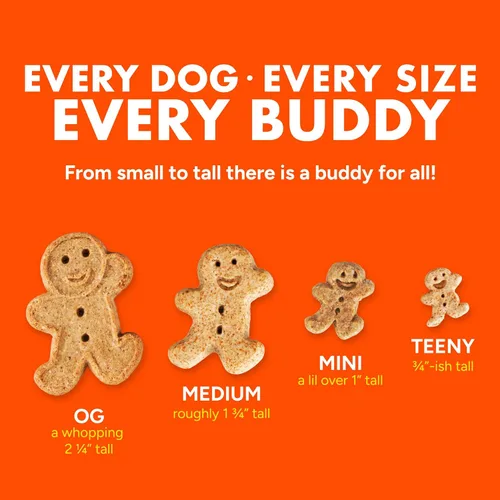 Miniatura 9 de Buddy Biscuits Golosinas crujientes para perros, mantequilla de maní, caja de 16 onzas
