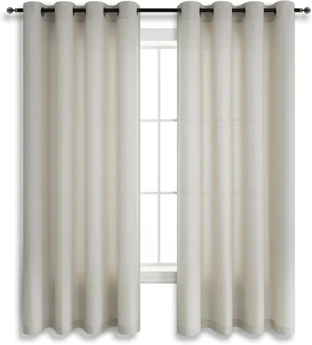 Miniatura 24 de KOUFALL - Cortinas transparentes con aspecto de lino