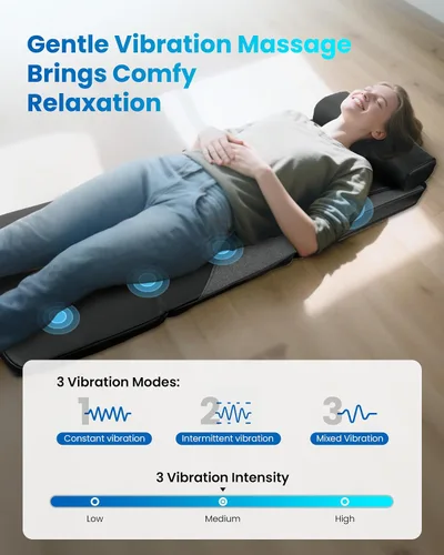 Miniatura 10 de COMFIER FSA - Alfombrilla de masaje de cuerpo completo con calor, masajeador de espalda Shiatsu elegible para aliviar el dolor, amasamiento