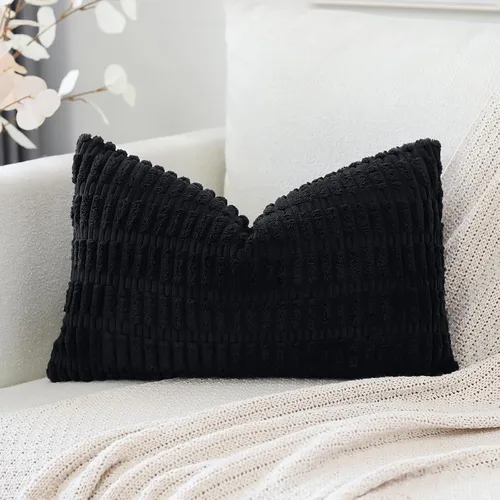 Miniatura 65 de OTOSTAR Fundas de Almohada Decorativas de Pana de 16 x 24 Pulgadas Súper Suaves Bohemias a Rayas Rectangulares Fundas de Cojín Modernas para Sofá