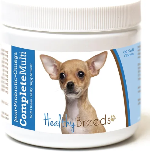 Healthy Breeds Chihuahua todo en uno multivitamínico suave masticable 60 unidades