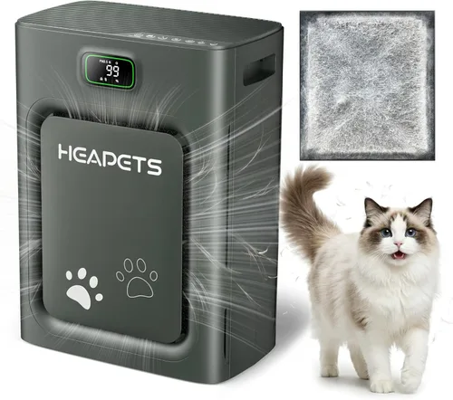 Purificador de aire para mascotas para el hogar, habitación grande, 2500 pies cuadrados, filtro lavable HEPA H13 de doble cara, filtro de aire para