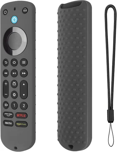 Miniatura 13 de Funda de silicona para Voice Remote Pro 2022, funda de silicona para control remoto por voz Pro 2022 con cordón (negro)