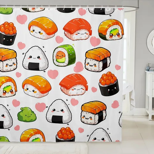 Miniatura 28 de Feelyou Cortina de ducha de fútbol para decoración de baño, básquetbol, deportes, cortina de baño, accesorios de baño, béisbol negro, tela