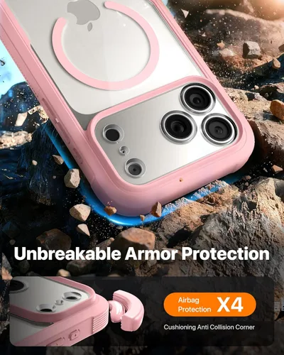 Miniatura 53 de Diaclara Funda diseñada para iPhone 16, mejorada [protección completa de la cámara], carcasa resistente de cuerpo completo con protector de pantalla