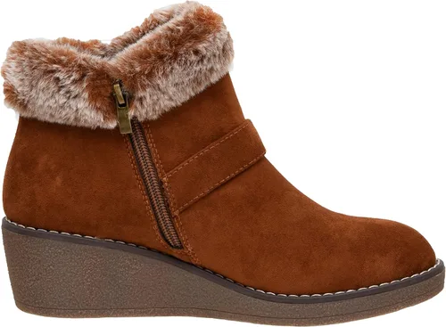 Miniatura 4 de CUSHIONAIRE Botines de cuña Rhodes para mujer + espuma viscoelástica