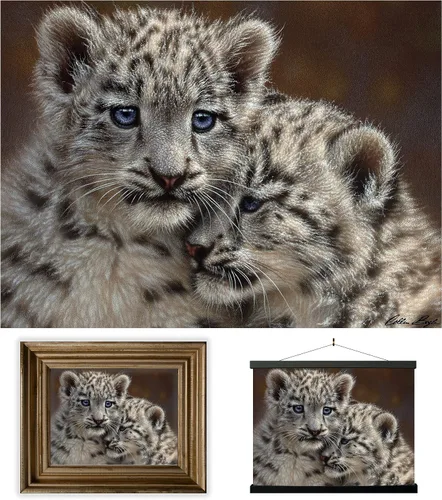 Miniatura 45 de Impresiones de arte de pared lenticular 3D LiveLife - El amor de un padre de Deluxebase. Póster 3D de león sin marco. Decoración de pared perfecta.