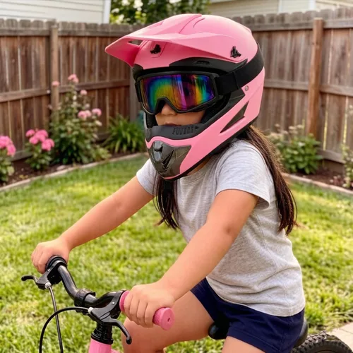 Miniatura 3 de Youth Kids Motocross Helmet, DOT Certified,ATV Dirt Bike Motorcycle, BMX 4-Wheeler Off-Road Mountain Bike,W/Gloves Goggles Mask