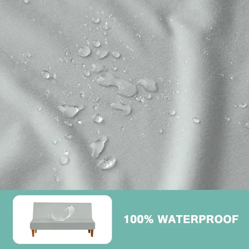 Miniatura 2 de Luv4babe Funda impermeable para sofá cama sin brazos, a prueba de fugas y resistente a los arañazos y a los arañazos, protector de sofá para niños