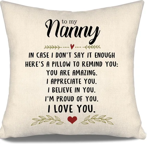 Miniatura 43 de En caso de que no lo diga lo suficiente aquí hay una almohada para recordarte que eres increíble, te aprecio, te quiero. Funda de almohada para tía